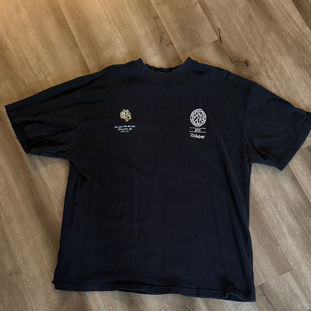 Darc Sport Black Short-Sleeve Tee with White Chest Emblems 189/1000